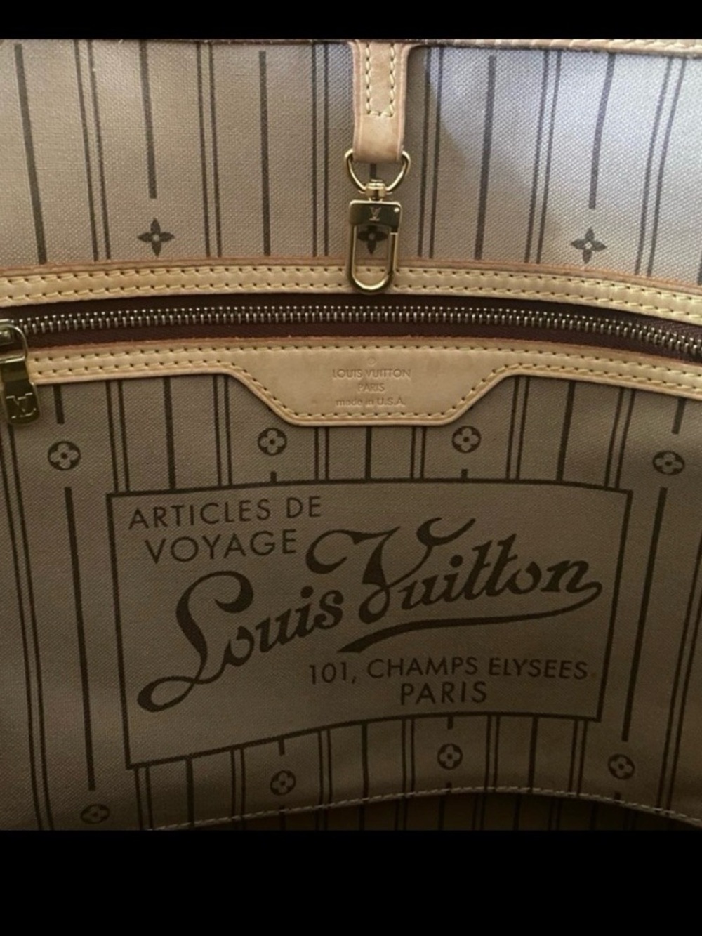 Louis Vuitton Monogram Never Full Tote with Vachetta Trim - Picture 8 of 16